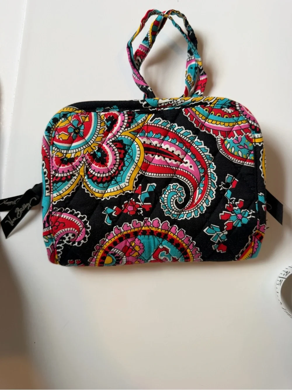 Vera Bradley Black Paisley Travel Organizer